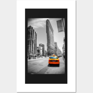 Flatiron New York & Yellow Taxi Posters and Art